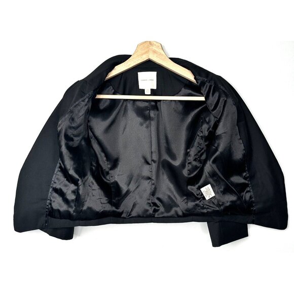 Silence + Noise Womens Blazer Cropped Jacket Urban Outfitters Lined Black XS - Picture 7 of 11
